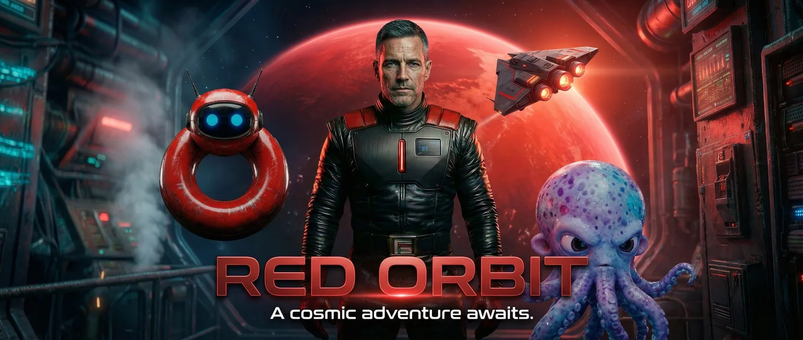 A frame from Red Orbit.