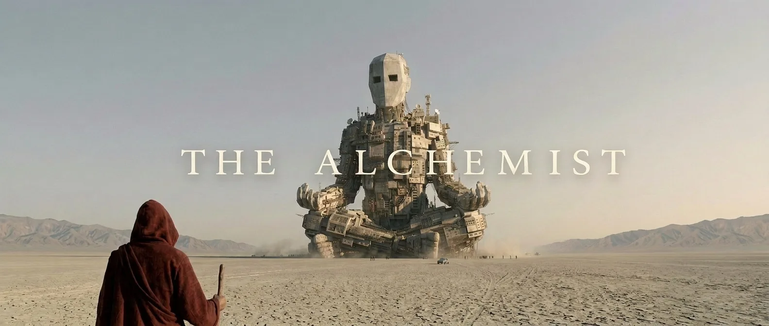 A frame from The Alchemist.
